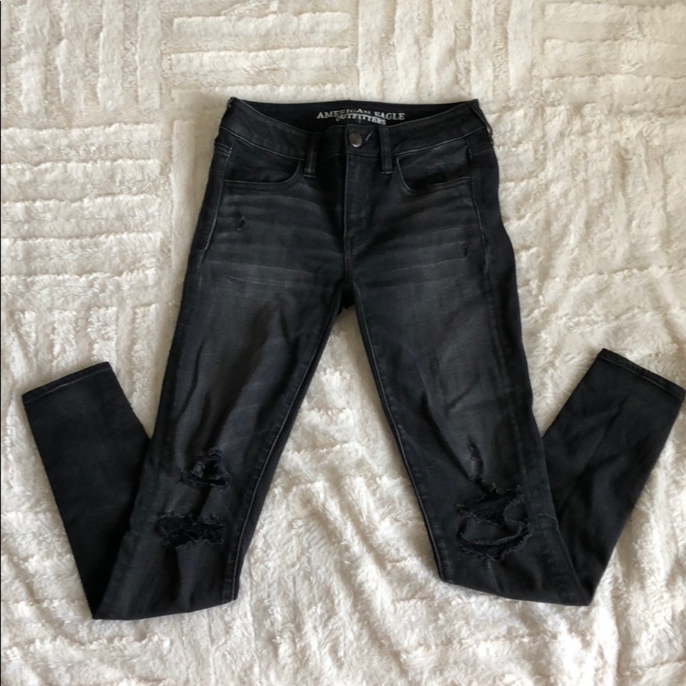 American Eagle black jeggings
